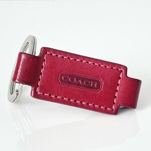 Coach Leather Valet Key Fob Keychain